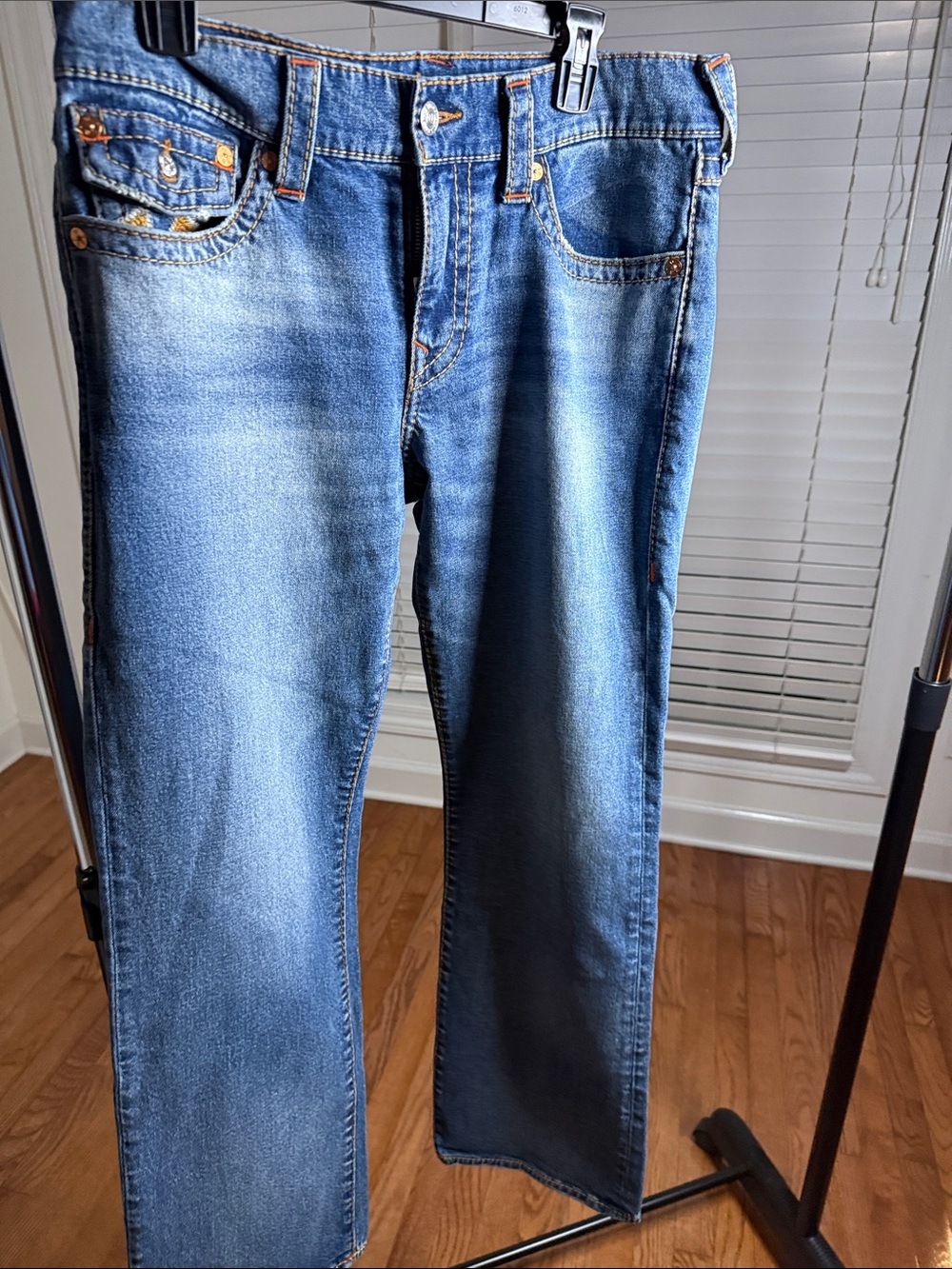 True Religion Men's Blue Denim Jeans. Billy relaxed bootcut sz 32